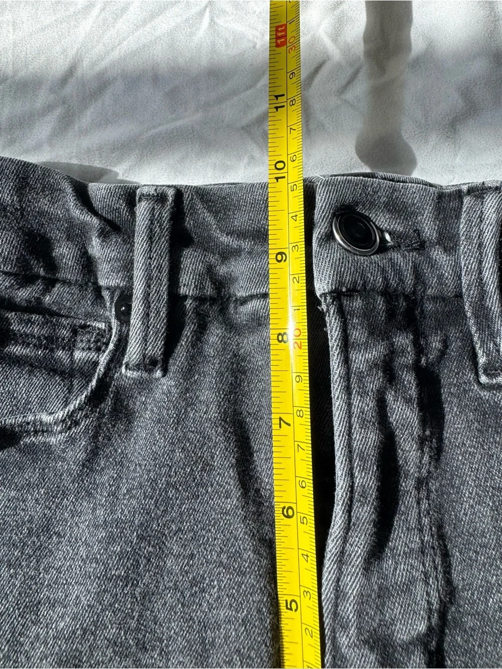 Good American Black Straight-Leg High-Rise Jeans